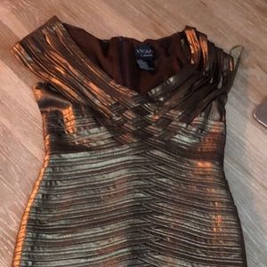 Gold bandeau dressy dress